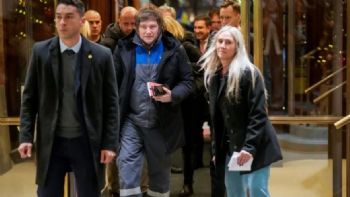 Milei viajó a Oslo para apoyar a Machado, quien no llegó a la ceremonia