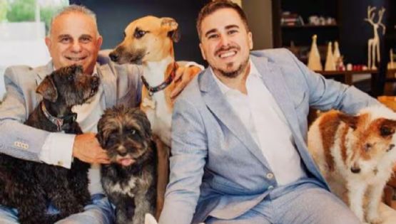 Cinco perros fueron testigos de un casamiento en San Rafael