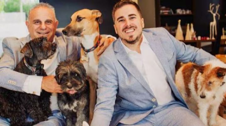 Cinco perros fueron testigos de un casamiento en San Rafael