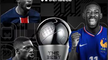 Dembelé fue el protagonista de la noche con el The Best