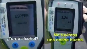 Manejaba con 2,24 gramos de alcohol en sangre y le retuvieron la licencia