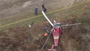 Un choque de helicópteros en pleno vuelo deja una persona muerta