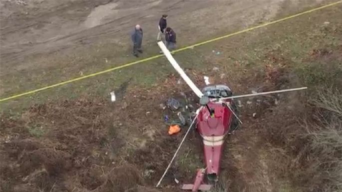 Un choque de helicópteros en pleno vuelo deja una persona muerta