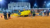 Foto ilustrativa de la nota titulada: Cayó un helicóptero en las canchas de tenis del ex circuito KDT de Palermo