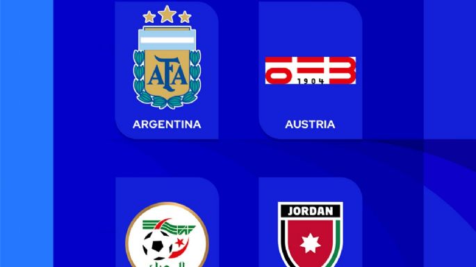 La Selección argentina, en el grupo J con Austria, Argelia y Jordania
