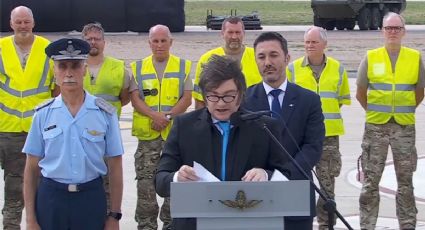 Duro cruce al kirchnerismo en Córdoba: Milei presentó los F-16 y habló de “soberanía”