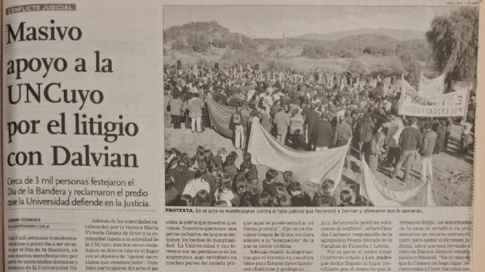 Dalvian-UNCuyo: una historia de poder que lleva casi cuatro décadas
