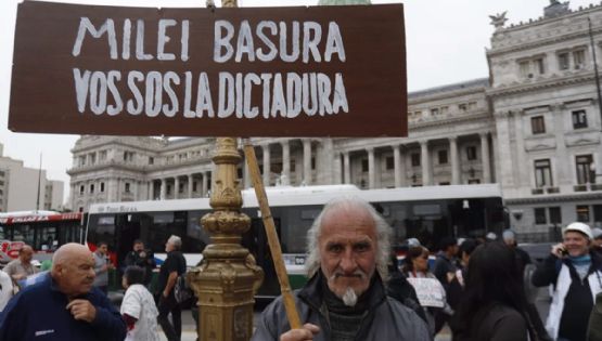 Tensión en una nueva marcha de los jubilados