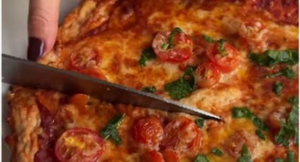 ¿Pizza de pollo?, tomá nota de esta receta viral