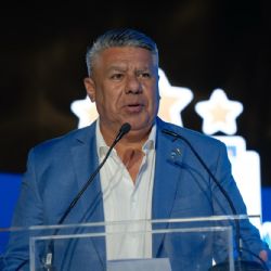 Chiqui Tapia "atendió" al presidente de la liga española Javier Tebas