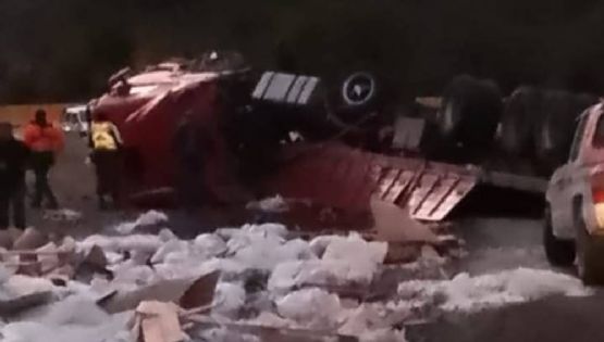 Volcó otro camión en la ruta 60 de Chile