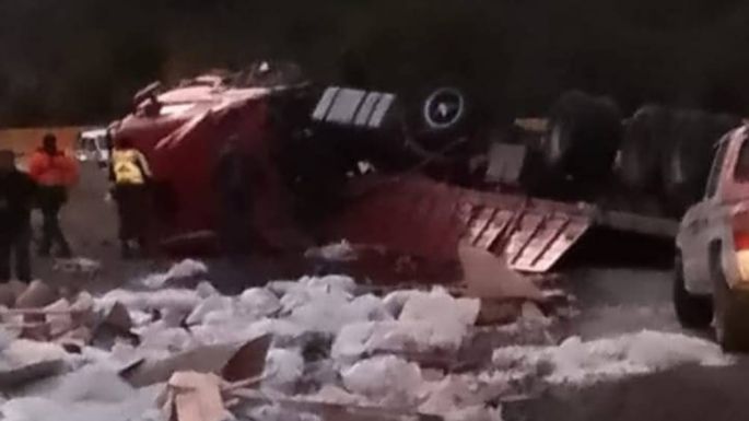 Volcó otro camión en la ruta 60 de Chile