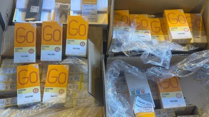 Incautaron más de 20.000 celulares de contrabando 
