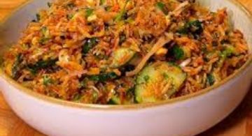 Tentate con esta ensalada de arroz crispy