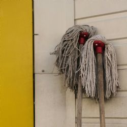 El truco con el que conseguirás mantener el trapeador o mopa súper blanca