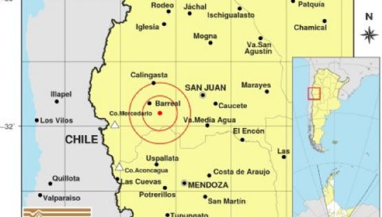 Un temblor en San Juan se percibió en Mendoza