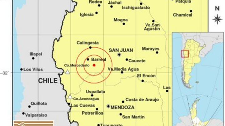 Un temblor en San Juan se percibió en Mendoza