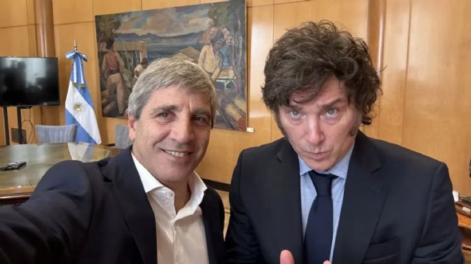 Milei celebró la baja de la inflación con mensaje a Luis Caputo