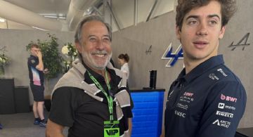 Franco Colapinto y Guillermo Francella se encontraron en Canadá 