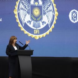 Javier Milei y Bullrich presentaron la nueva agencia de la Policía Federal 