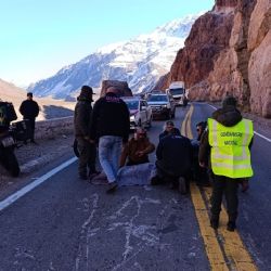 Un accidente en alta montaña demoró el tránsito en el Corredor Internacional 
