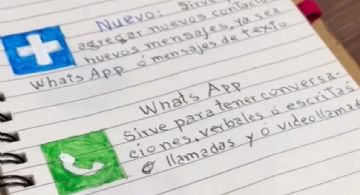 Tiene 90 años y dibujó los iconos de las apps en una libreta para aprender a usar su teléfono