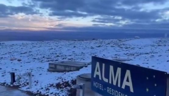 Se registraron inusuales nevadas en el norte de Chile