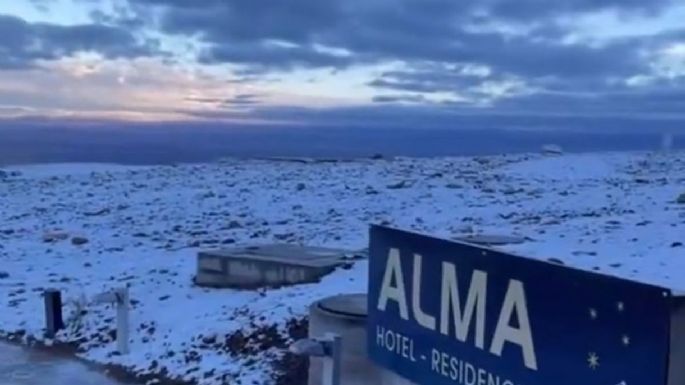 Se registraron inusuales nevadas en el norte de Chile