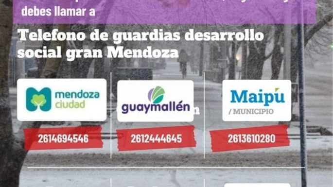 Celulares para llamar si ves una persona durmiendo en la calle