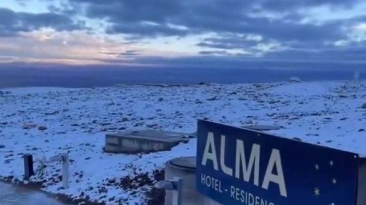 Se registraron inusuales nevadas en el norte de Chile