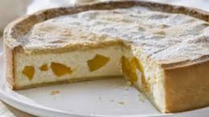 Tarta de ricota y duraznos: la infaltable del invierno
