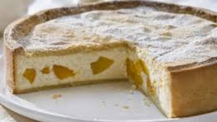 Tarta de ricota y duraznos: la infaltable del invierno