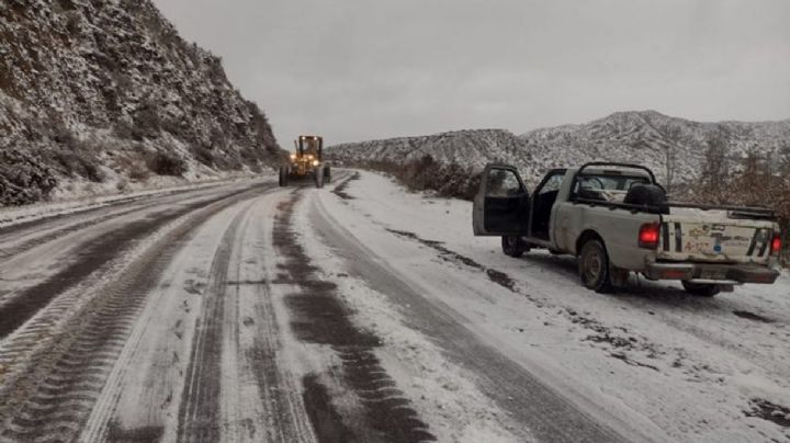 Alerta conductores: rutas cortadas por nieve y hielo