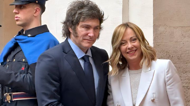 Milei inició en Roma su gira de diez días por Europa