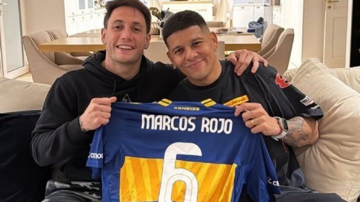 Marcos Rojo, de los botines a los guantes