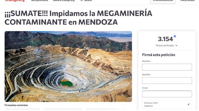 Ahora podés firmar la petición contra San Jorge en Change.org
