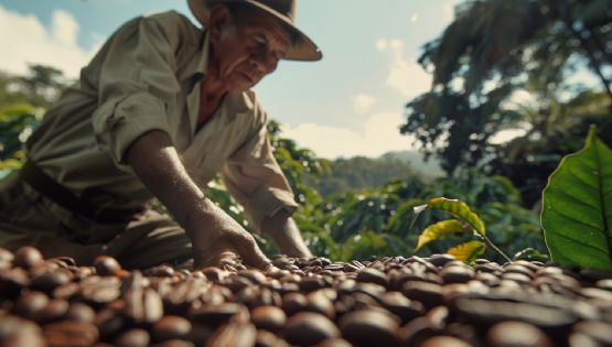 El cultivo de café florece en el estado amazónico de Brasil