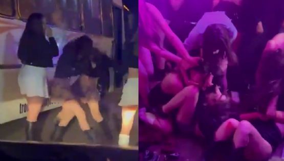 Varias jóvenes se enfrentaron en una batalla campal a la salida de un boliche 