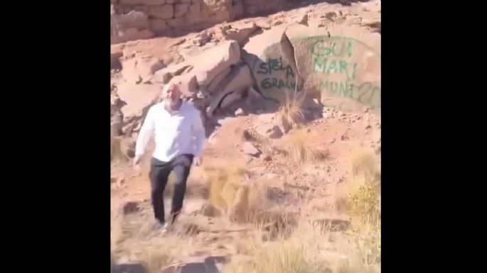 Las sanciones que arriesga la pareja que realizó pintadas en Potrerillos