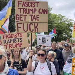 Importantes manifestaciones en Escocia contra la visita de Trump