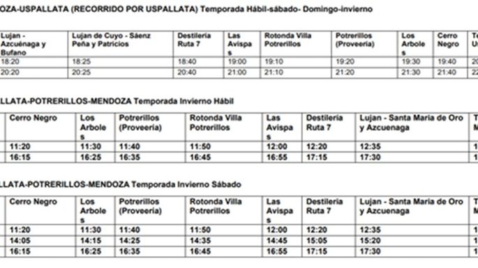 Habrá transporte gratuito durante la Audiencia Pública Ambiental en Uspallata