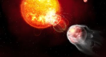 Un exoplaneta gigante desató furiosas llamaradas en su estrella