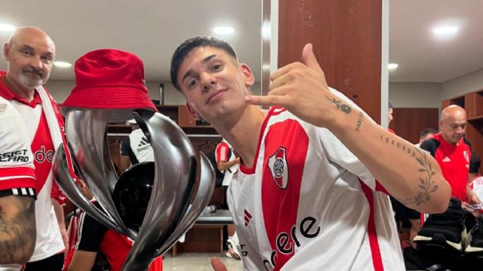 Franco Mastantuono se despidió de River 