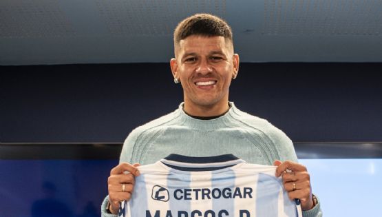 Racing presentó a Marcos Rojo como nuevo refuerzo
