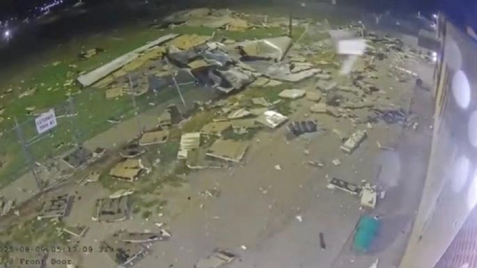 Un vendaval arrancó los techos de una cárcel en Nebraska