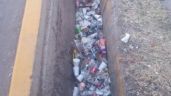 Foto ilustrativa de la nota titulada: Alta suciedad: así está una acequia en Godoy Cruz