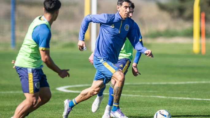 Di María se prepara para su primer clásico rosarino
