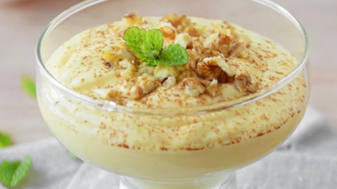 Increíble copa de sambayón y dulce de leche