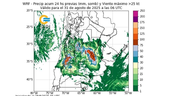 Árboles caídos y casas anegadas por la tormenta