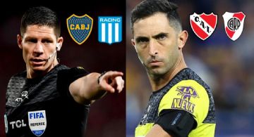 La AFA confirmó los árbitros para Boca-Racing e Independiente-River